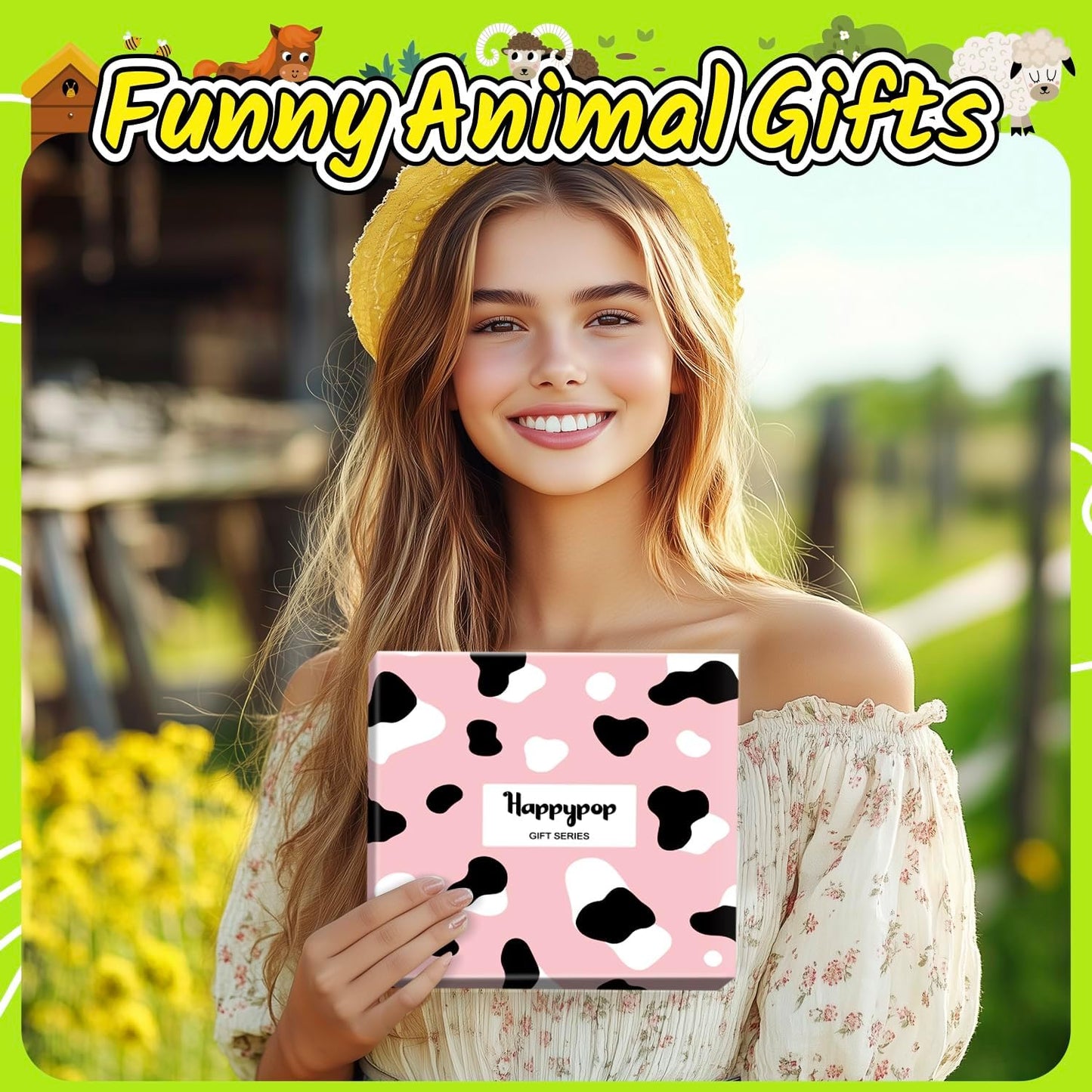 Animal Gifts for Women - Funny Cow Print, Chicken, Fox, Goat, Sloth Socks
