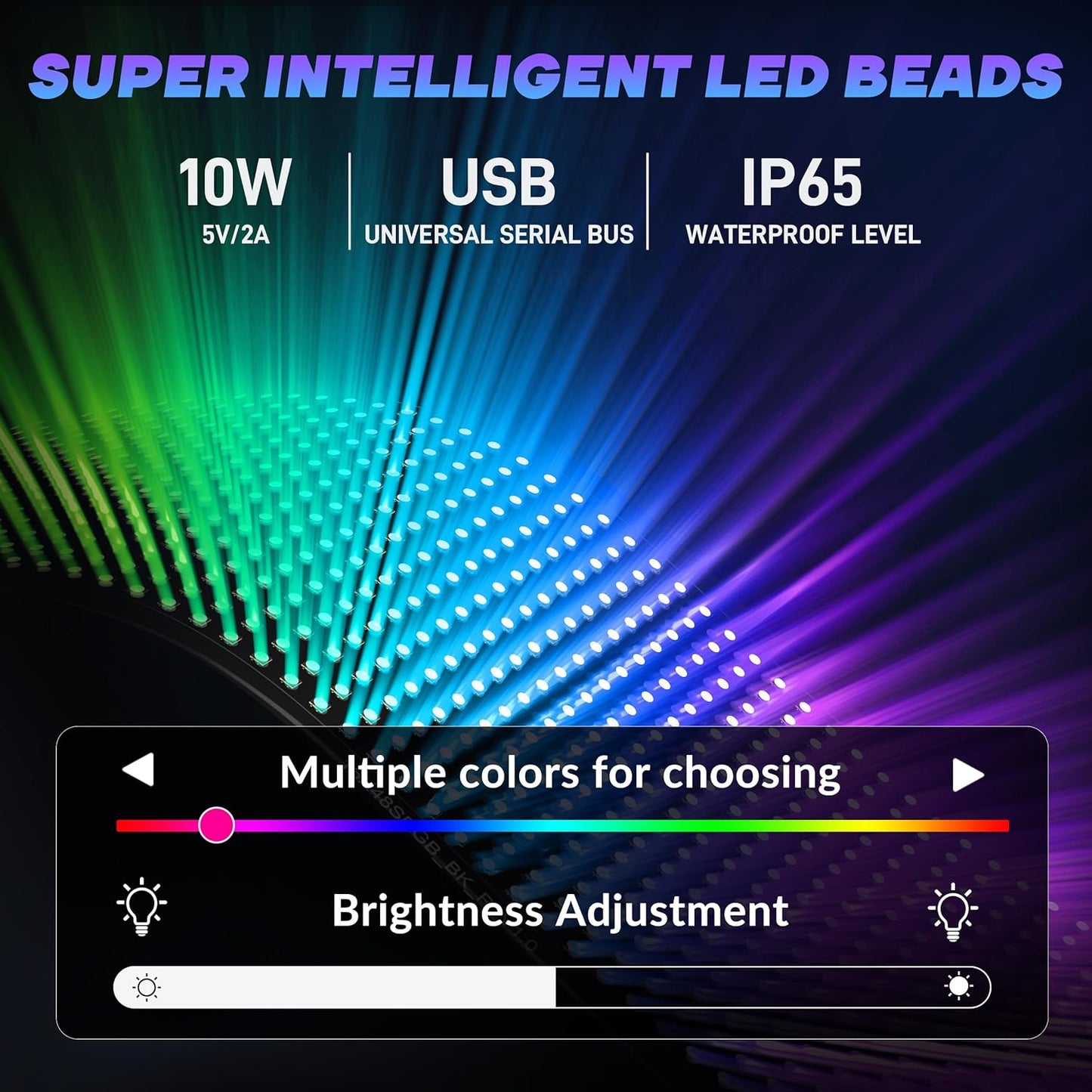 Devil Eyes Light for Car Windshield, 10.6''X4.7'' Programmable Double Row Custom LED Car Sign, Bluetooth APP Control Custom Animated LED Soft Screen for Window