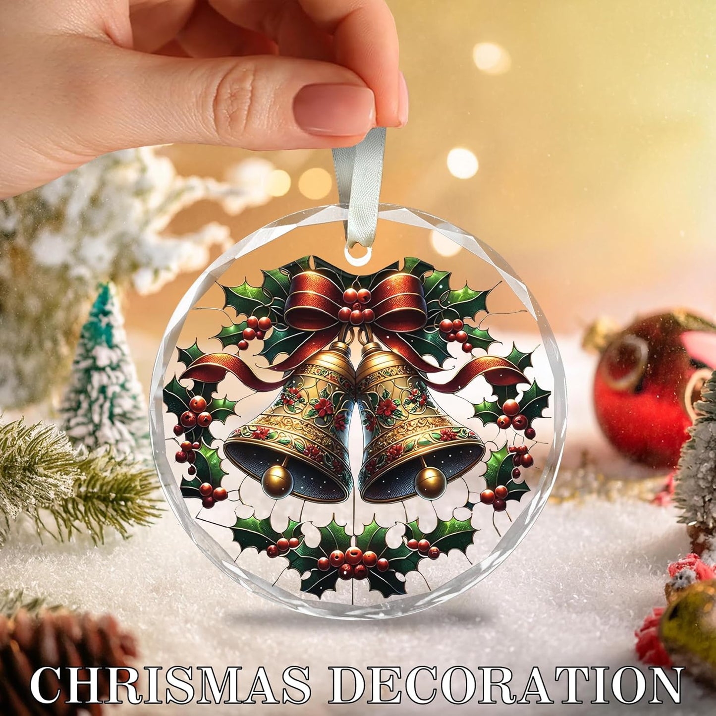 House Warming Gifts: New Home Glass Christmas Ornaments - Best Housewarming Gifts for Women, Men & Couples - Christmas Tree Decorations & New Home Gift Ideas