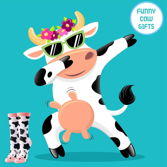Animal Gifts for Women - Funny Cow Print, Chicken, Fox, Goat, Sloth Socks