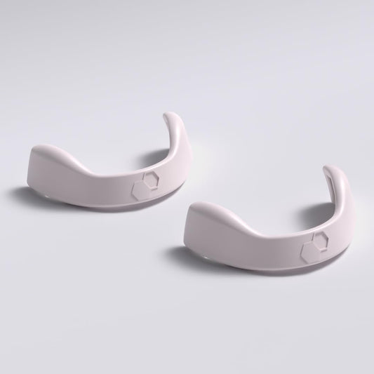Breathing Extra  Bands (Pack of 2), Small (S2), Matte White. (Tabs NOT Included)