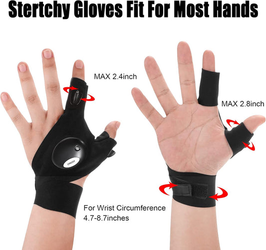 Fathers Day Dad Gifts Birthday Gadgets Gift from Daughter Wife Easter Gifts for Him Valentines Christmas Stocking Stuffers for Men Boyfriend Husband LED Flashlight Gloves Fishing Repairing Tools