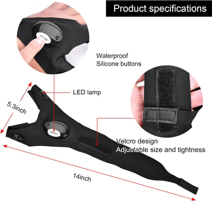 Fathers Day Dad Gifts Birthday Gadgets Gift from Daughter Wife Easter Gifts for Him Valentines Christmas Stocking Stuffers for Men Boyfriend Husband LED Flashlight Gloves Fishing Repairing Tools