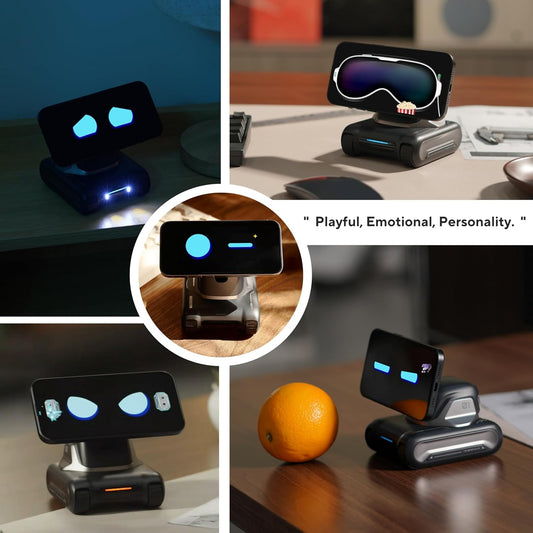 LOOI Robot – AI Desktop Companion with Chatgpt Voice Interaction, Memory, Personality, Gesture & Face Recognition, Emotional Support, and 10W Wireless Charging