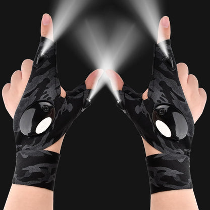 Fathers Day Dad Gifts Birthday Gadgets Gift from Daughter Wife Easter Gifts for Him Valentines Christmas Stocking Stuffers for Men Boyfriend Husband LED Flashlight Gloves Fishing Repairing Tools