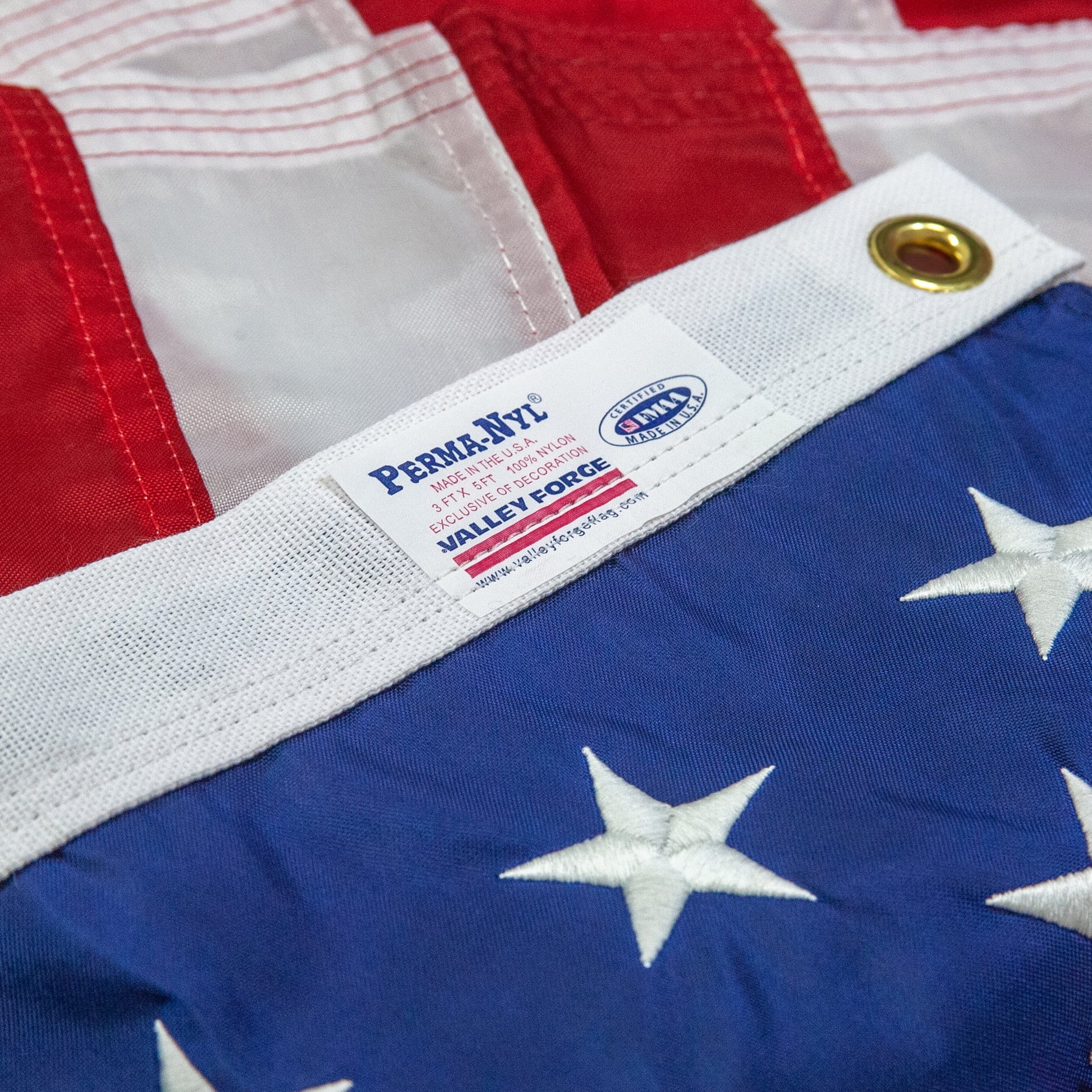 6 Ft. Steel Flagpole  American Flag Kit, Sewn Nylon Flag, Grommeted, Silver