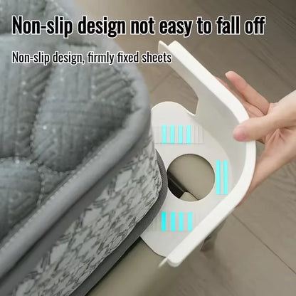 8PCS Invisible Bed Sheet and Bed Cover Fastener Invisible Quilt Sheet Anti-Run Bedsheet Grippers Fixed Holder Clip for Protector