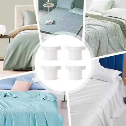 8PCS Invisible Bed Sheet and Bed Cover Fastener Invisible Quilt Sheet Anti-Run Bedsheet Grippers Fixed Holder Clip for Protector