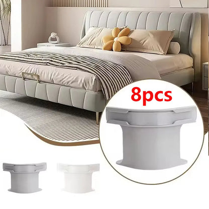 8PCS Invisible Bed Sheet and Bed Cover Fastener Invisible Quilt Sheet Anti-Run Bedsheet Grippers Fixed Holder Clip for Protector