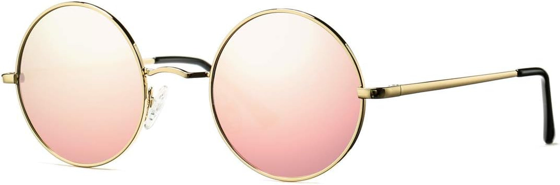 Retro Small round Polarized Sunglasses for Women Men Circle UV400 Sun Glasses