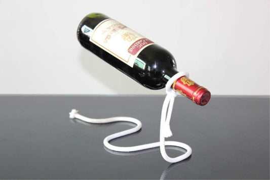 Magic Suspending Rope Wine Holder, Floating Illusion Wine Rack Bottle Holder Novelty Gift for Kitchen Home Decoration (Suspending Rope)